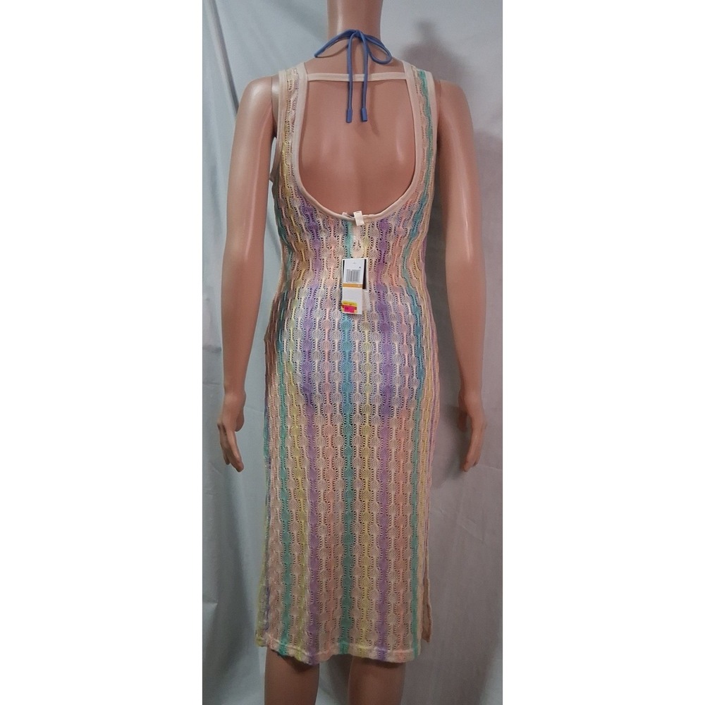 Miken Swim Cover Up Dress Size Lg Multicolor